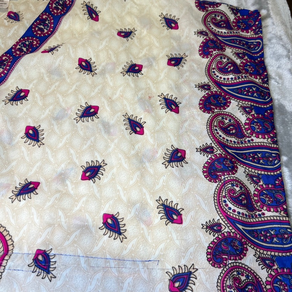 Phases Womens One SIze Kaftan Dress Paisley Boho Festival Maxi Caftan Loungewear - Picture 14 of 14